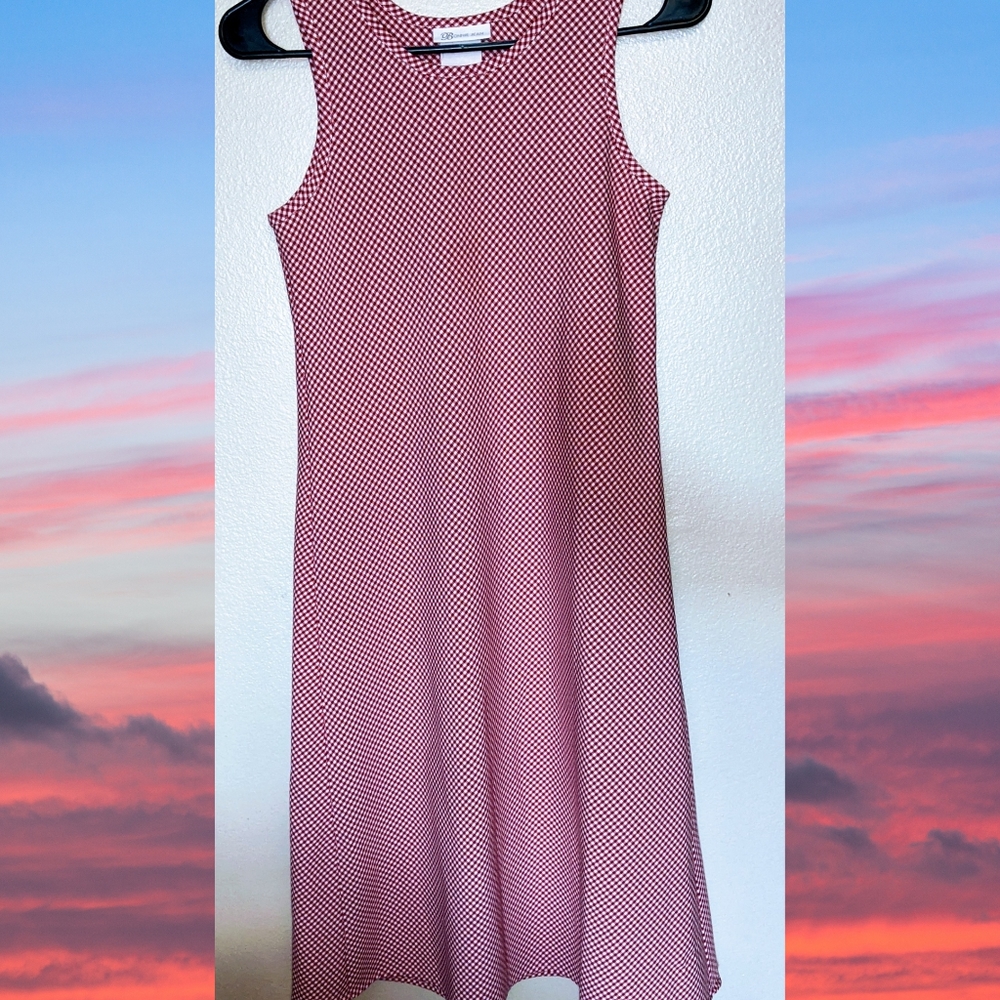 Vintage red and white dress